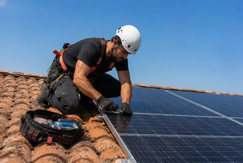Maintenance et monitoring de panneaux solaires à Ousse